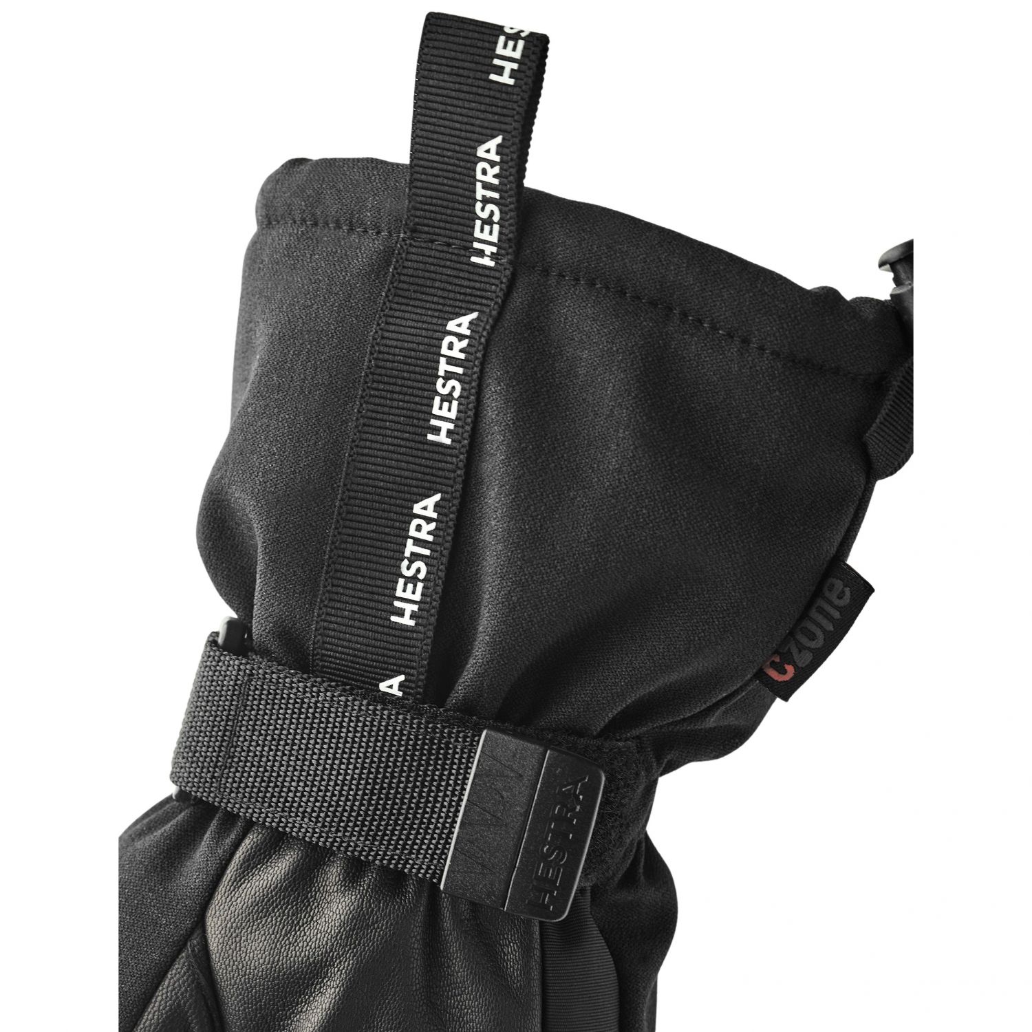 Hestra CZone Mountain, 3-finger ski gloves, black