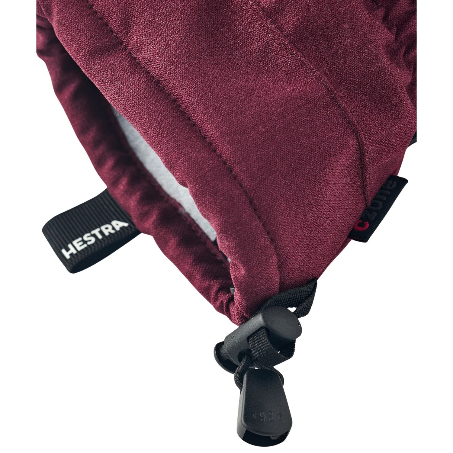 Hestra CZone Mountain, 3-finger ski gloves, bordeaux