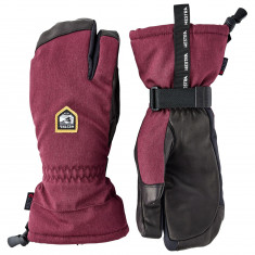 Hestra CZone Mountain, 3-finger ski gloves, bordeaux
