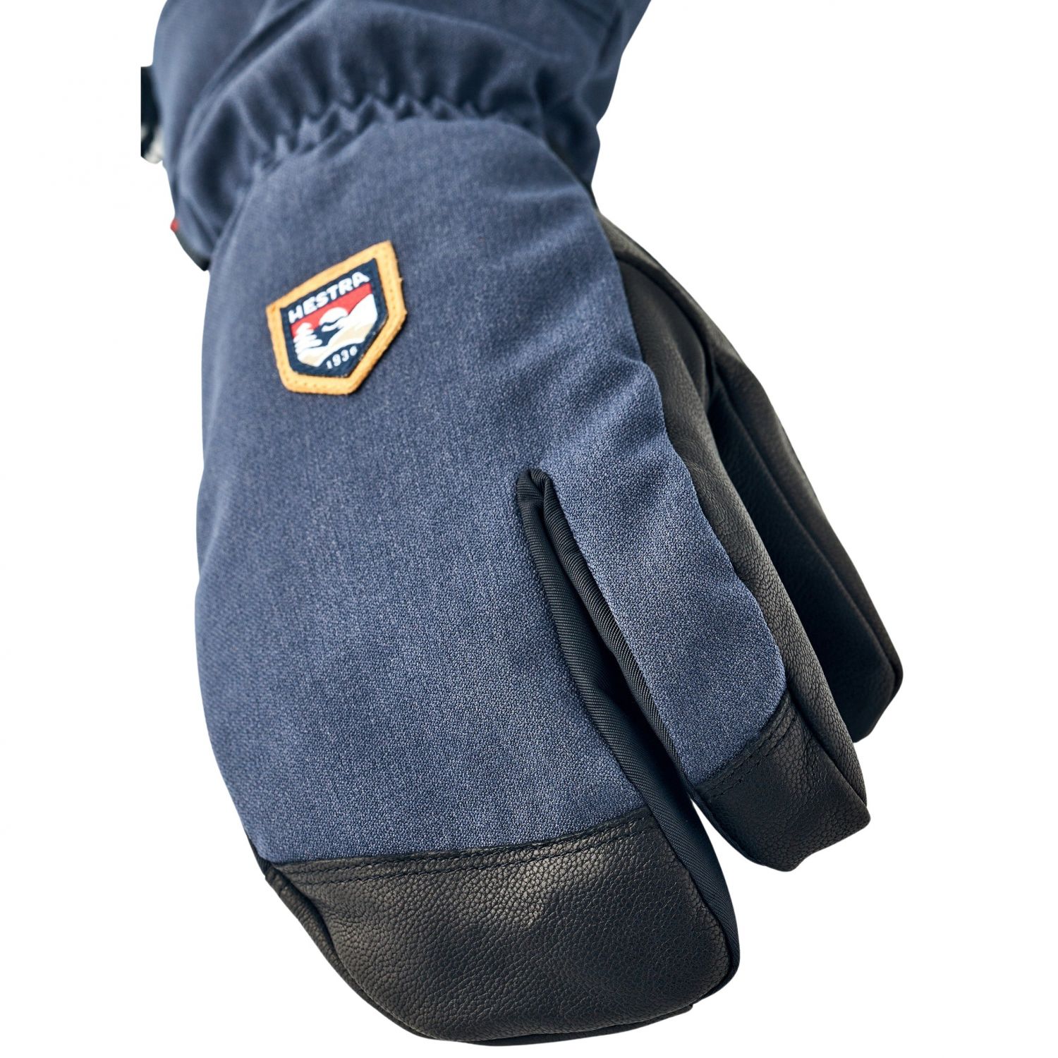 Hestra CZone Mountain, 3-finger ski gloves, navy