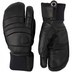 Hestra Fall Line, 3 doigts gants de ski, noir/noir