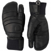 Hestra Fall Line, guanti da sci a 3 dita, nero/nero