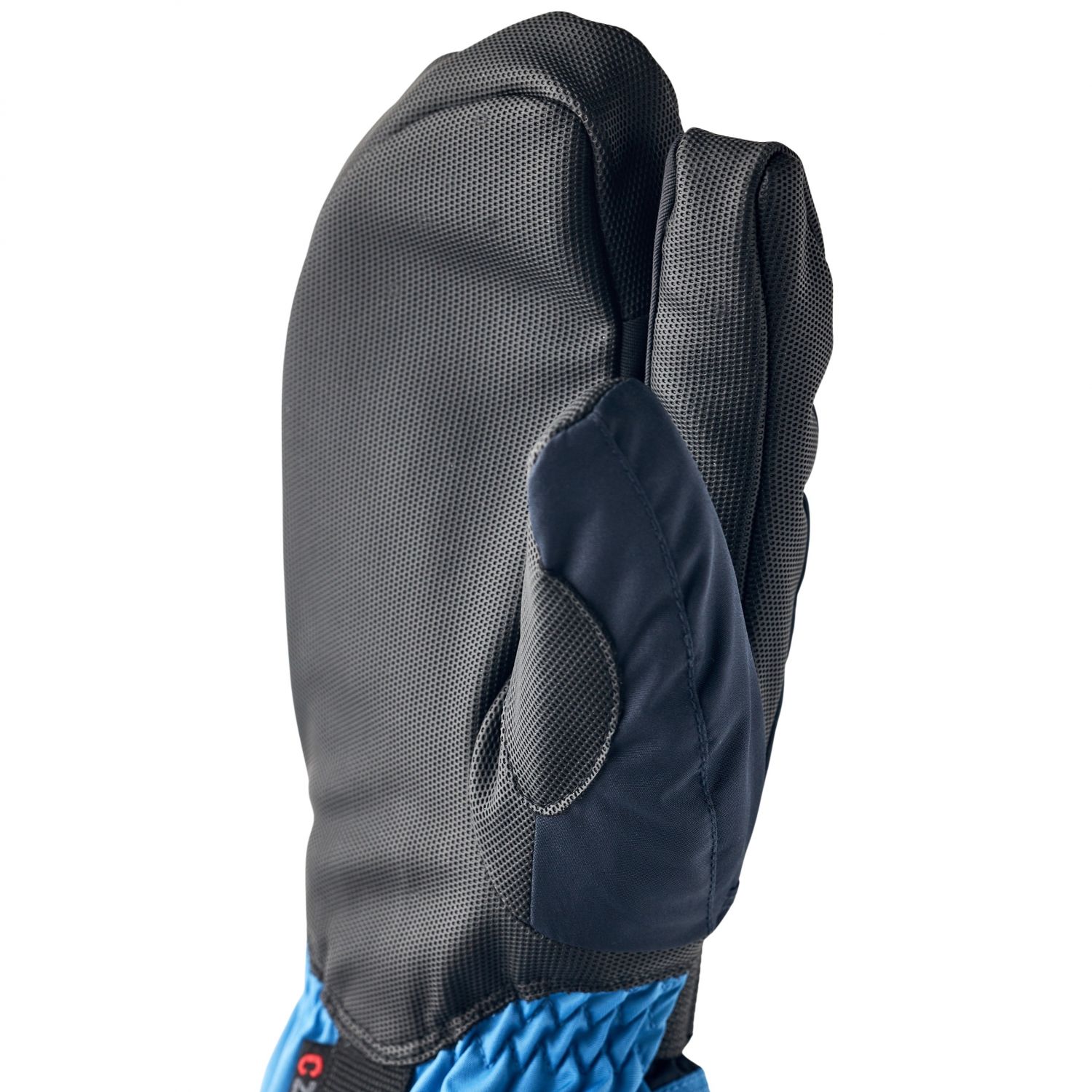 Hestra Gauntlet CZone, 3-finger ski gloves, junior, dark blue/sky blue