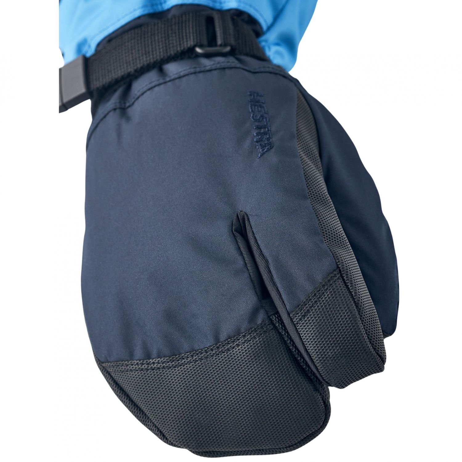 Hestra Gauntlet CZone, guanti da sci a 3 dita, junior, blu