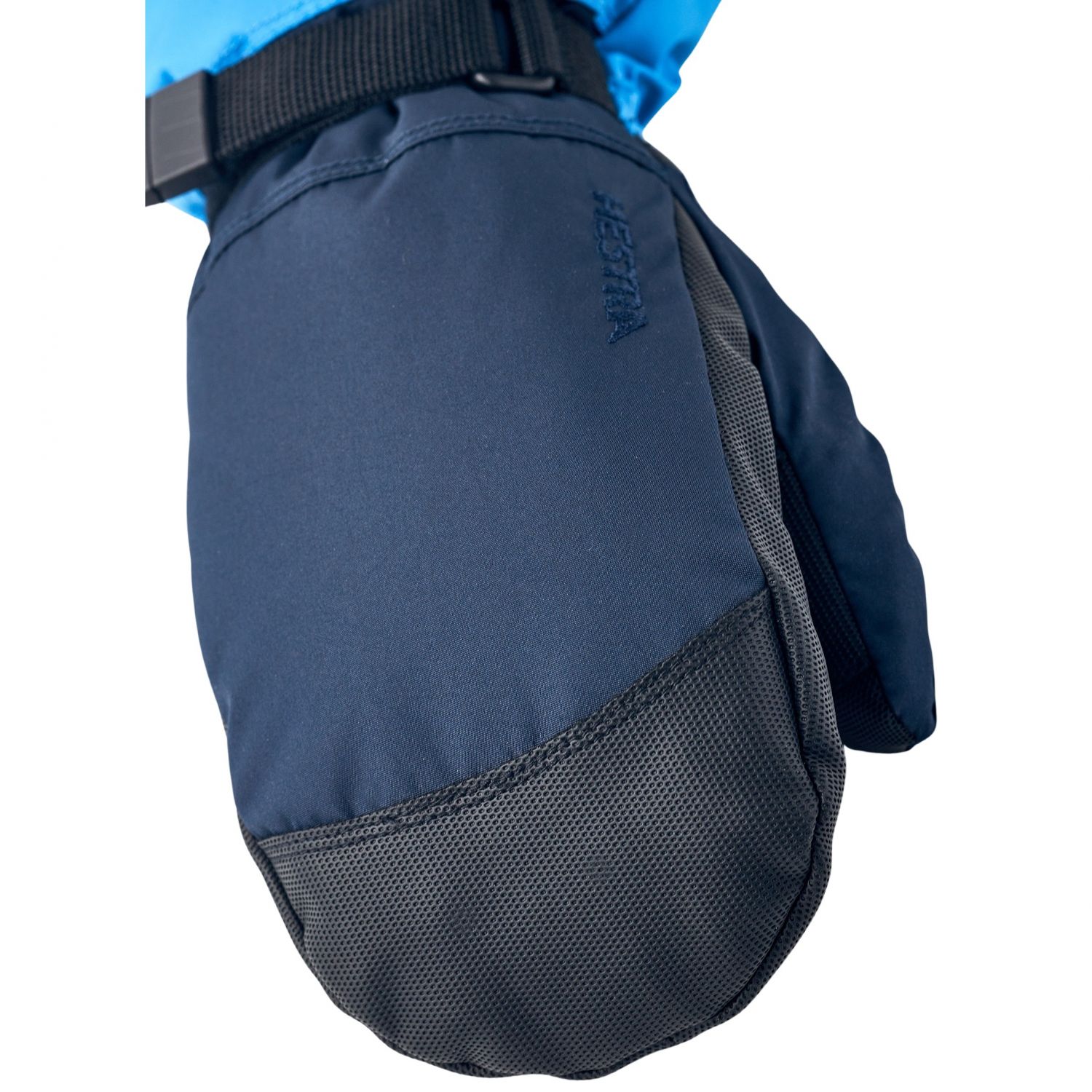 Hestra Gauntlet CZone, ski mitten, junior, dark blue/sky blue
