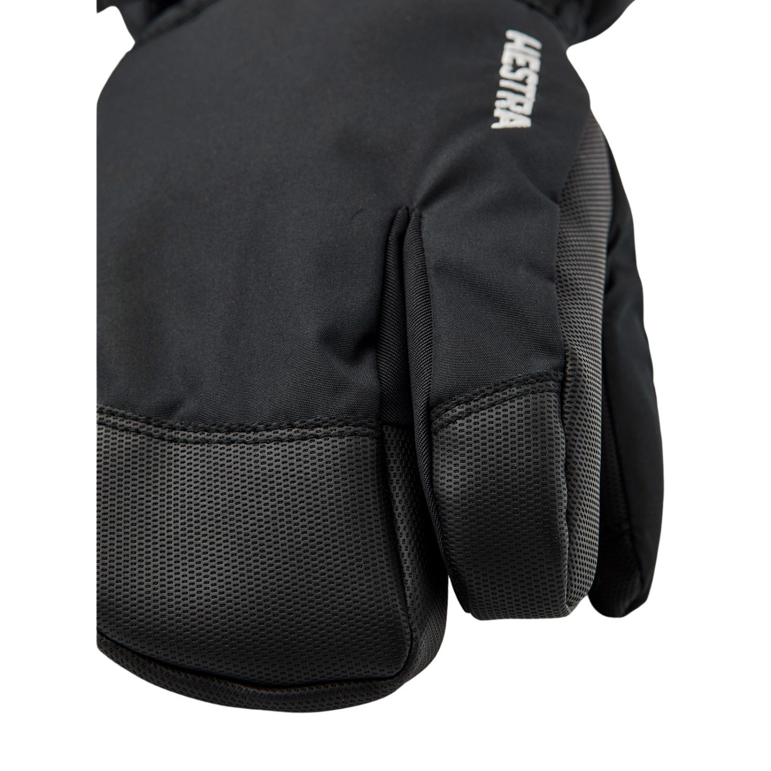 Hestra Gauntlet Guanti da sci a 3 dita, junior, nero