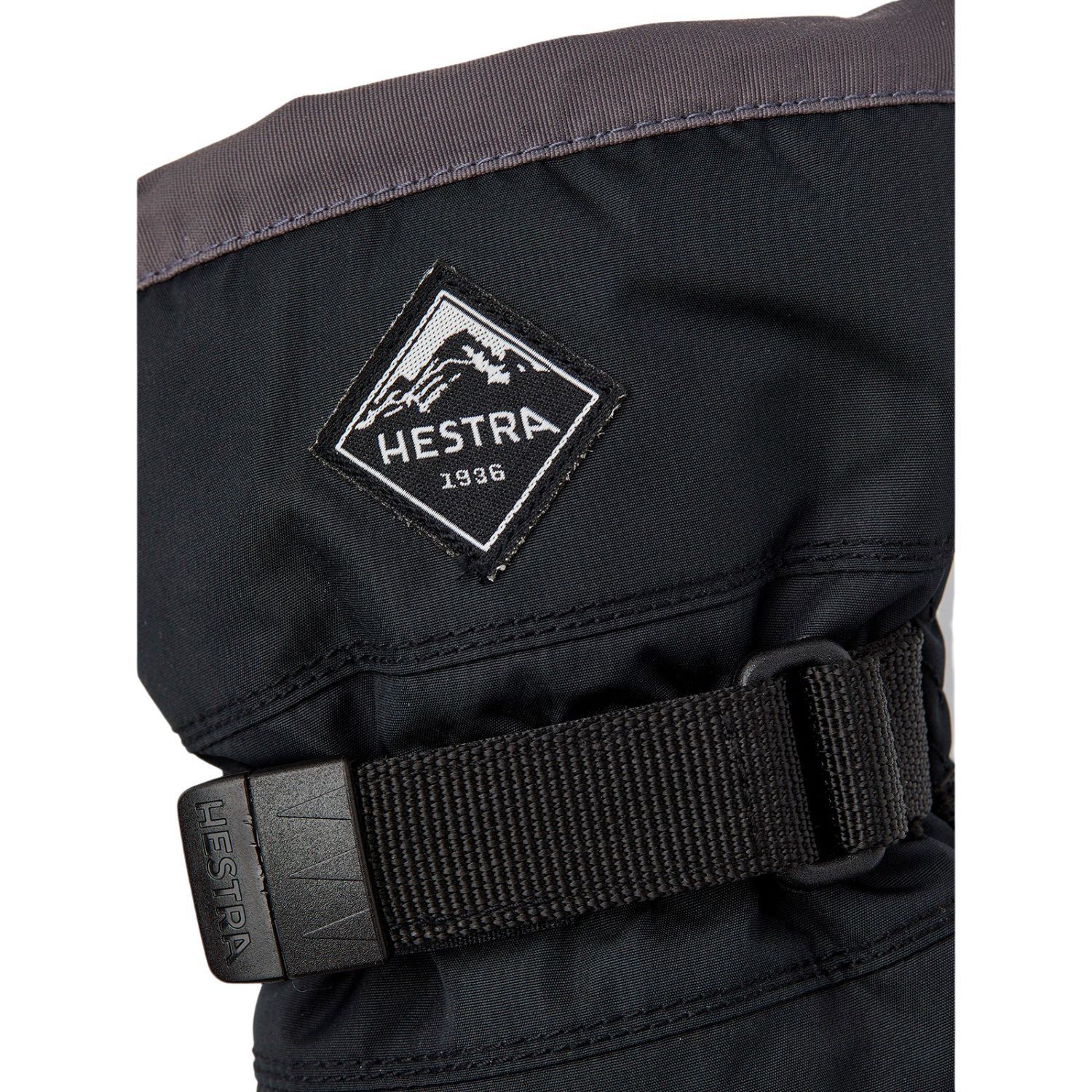 Hestra Gauntlet CZone Jr, ski mitt, junior, black/graphite