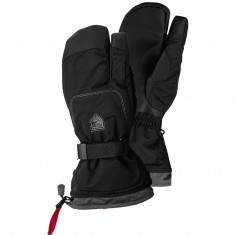 Hestra Gauntlet mens 3-finger ski gloves, black