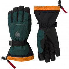 Hestra Gauntlet Sr, ski gloves, bottle green/bottle green