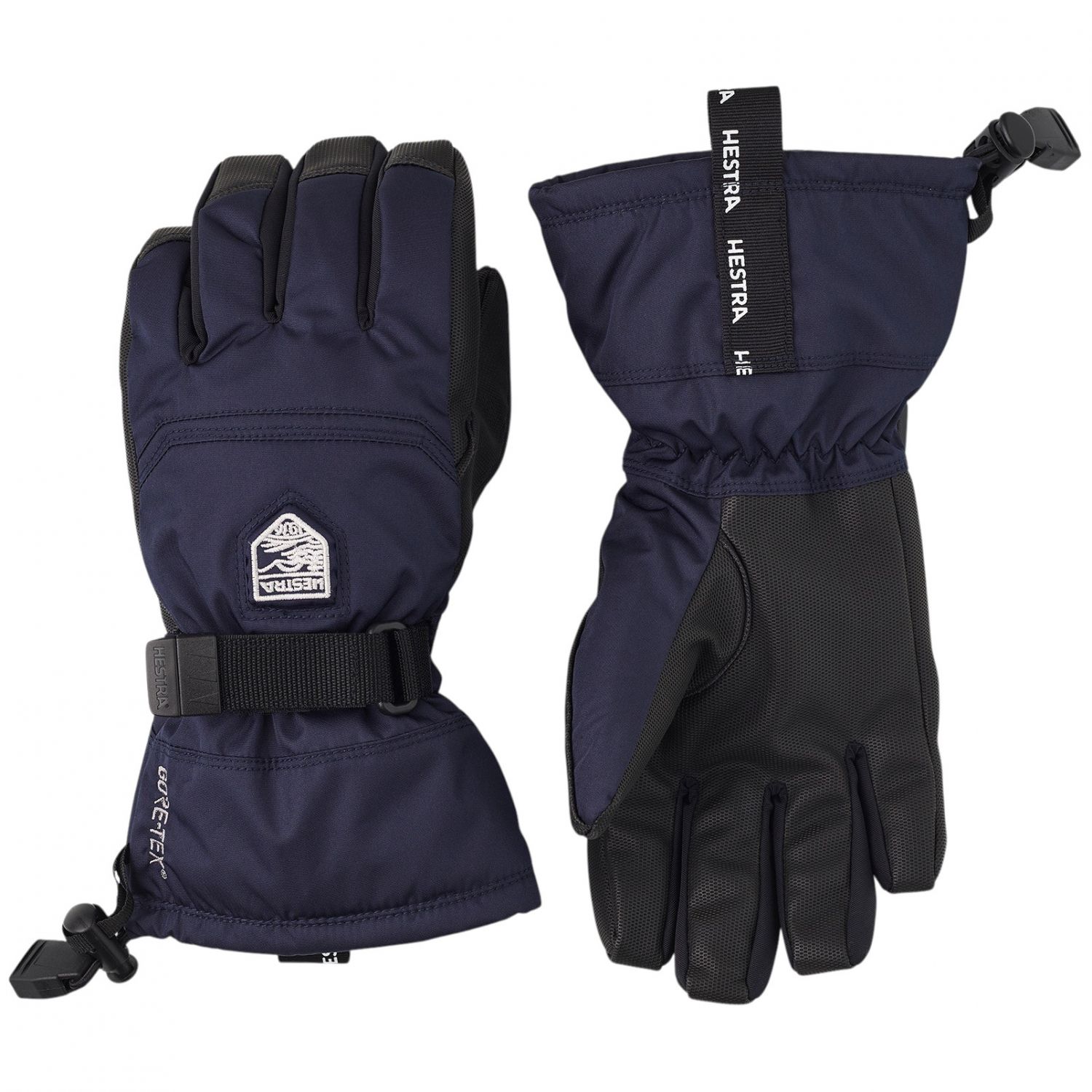 Hestra Gore-Tex Gauntlet, guanti da sci, junior, blu scuro