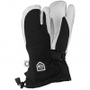 Hestra Heli Ski, 3 doigts gants de ski, femmes, gris clair/blanc