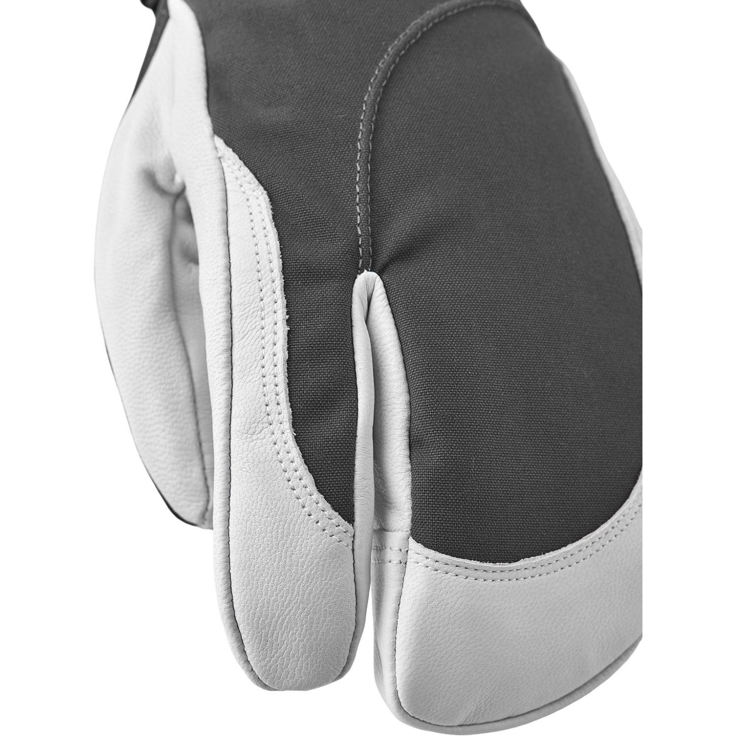 Hestra Heli Ski, 3-finger Skidhandskar, Dam, Grå/Vit