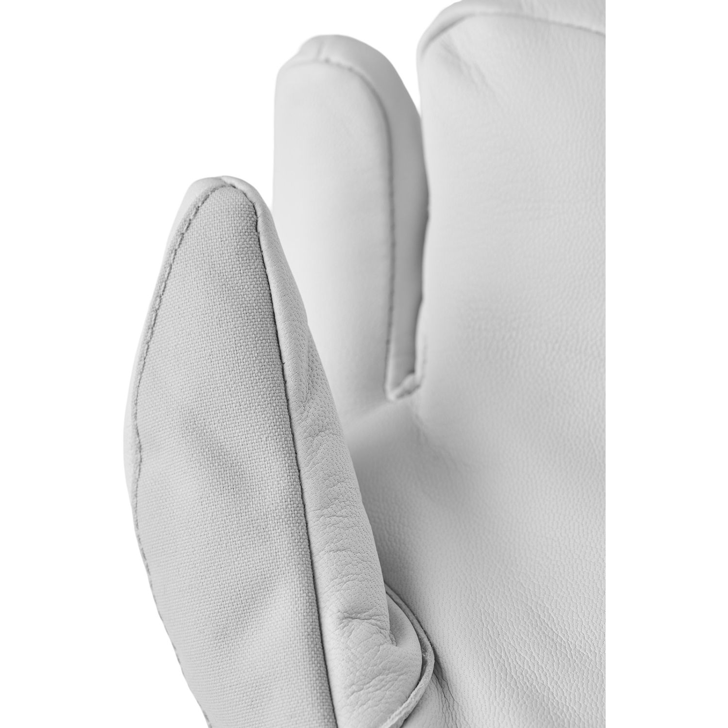 Hestra Heli Ski, 3-finger Skidhandskar, Dam, Ljusgrå/Vit