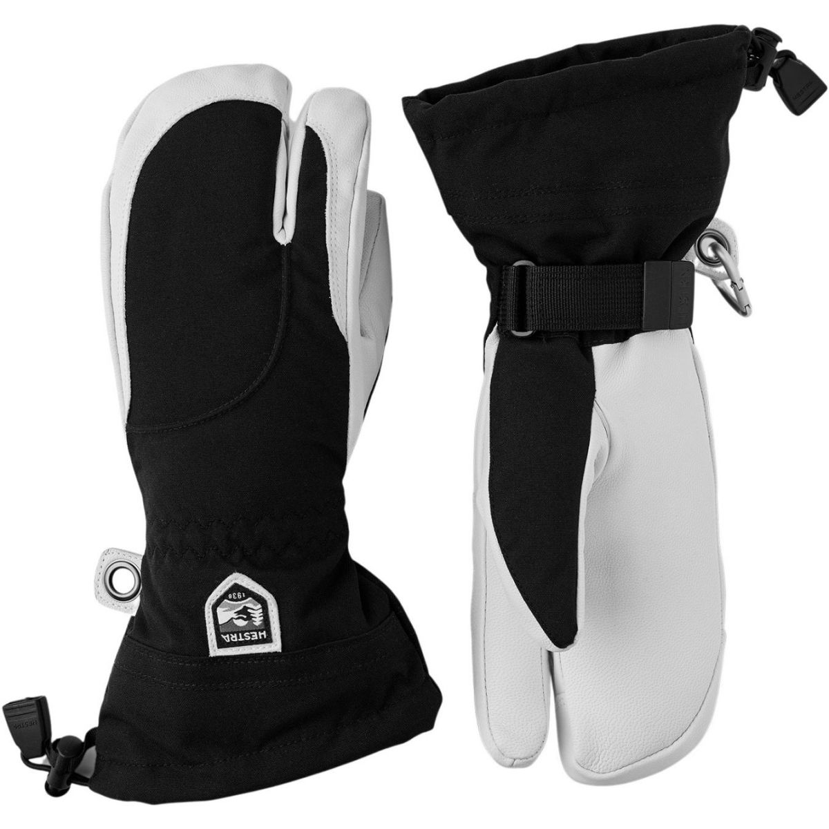 Hestra Heli Ski, 3-finger Skihansker, Dame, Black