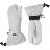 Hestra Heli Ski, guanti da sci a 3 dita, donna, grigio chiaro/bianco