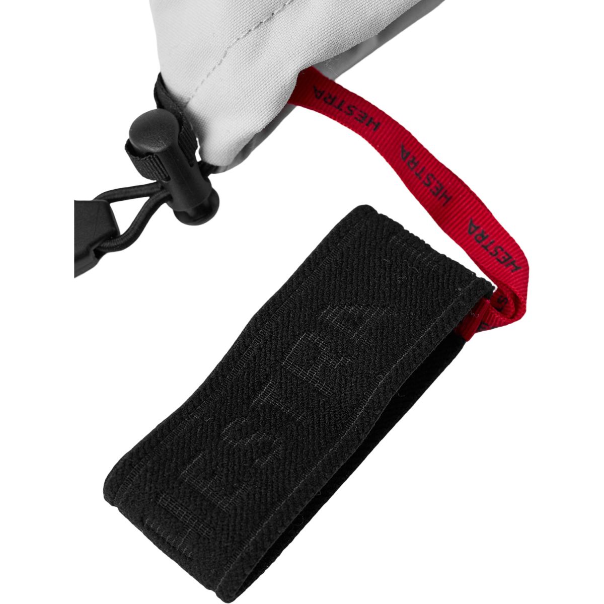 Hestra Heli Ski, luvas de esqui com 3 dedos, senhoras, cinzento claro/branco