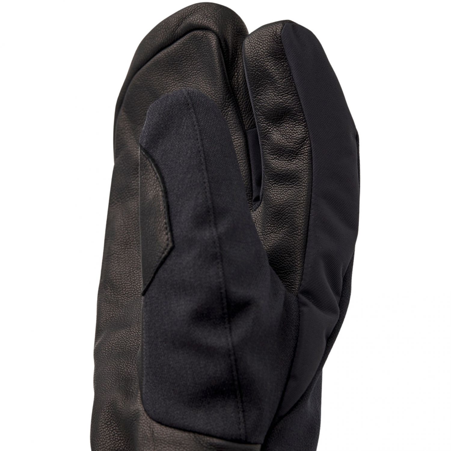 Hestra Powder Gauntlet, 3-finger ski gloves, black