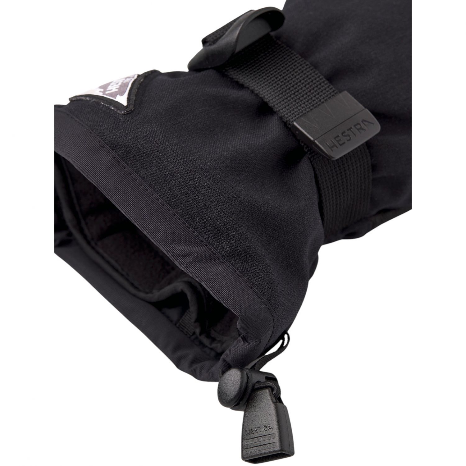 Hestra Powder Gauntlet, mănuși de schi cu trei degete, unisex, negru