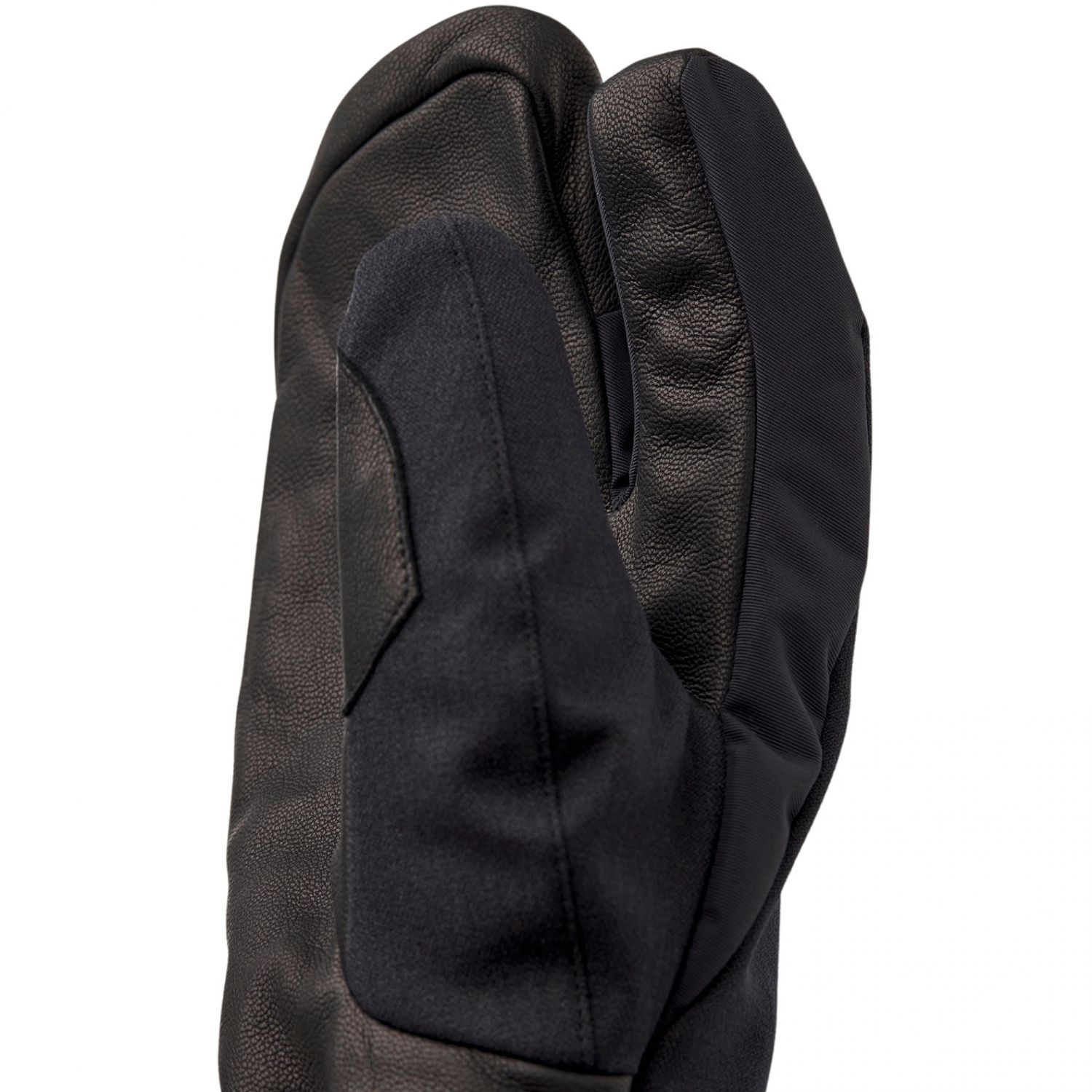 Hestra Powder Gauntlet, mănuși de schi cu trei degete, unisex, negru