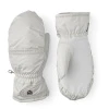 Hestra Primaloft Leather Fäustlinge, Damen, weiss