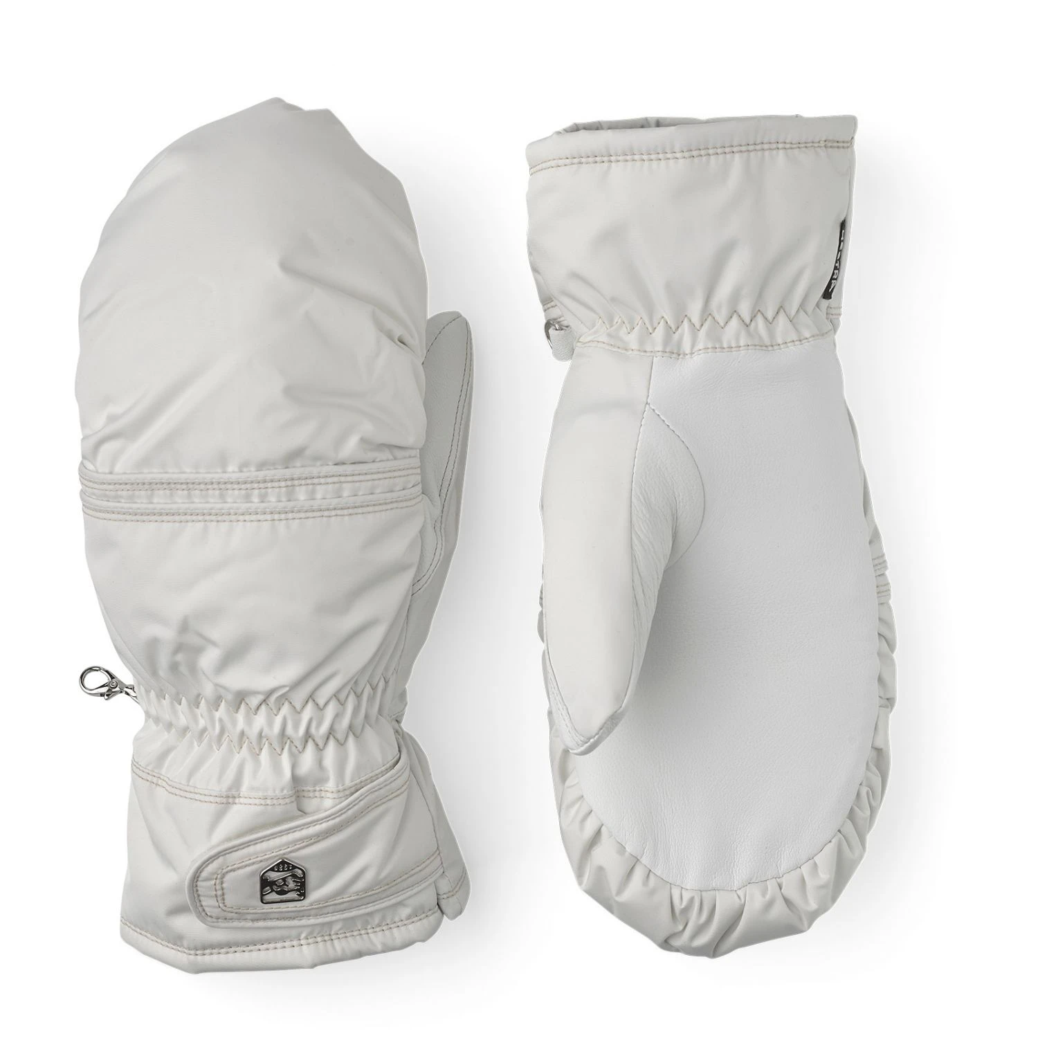 Hestra Primaloft Leather Fäustlinge, Damen, weiss