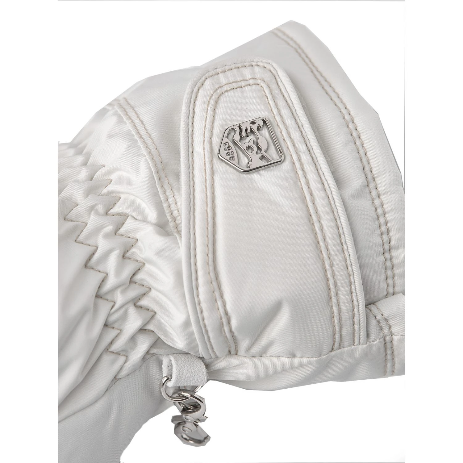 Hestra Primaloft Leather Fäustlinge, Damen, weiss
