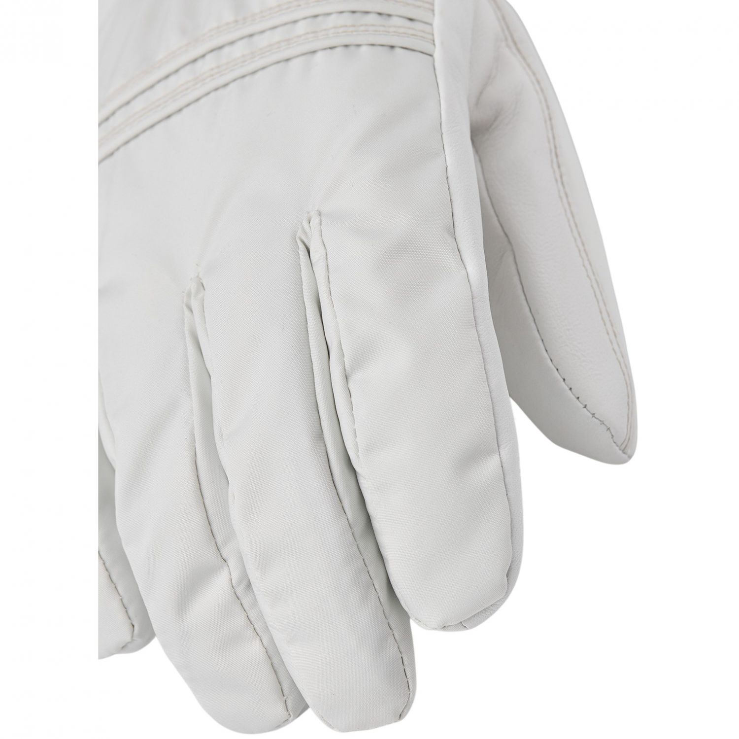 Hestra Primaloft Leather, gants de ski, femmes, blanc/blanc