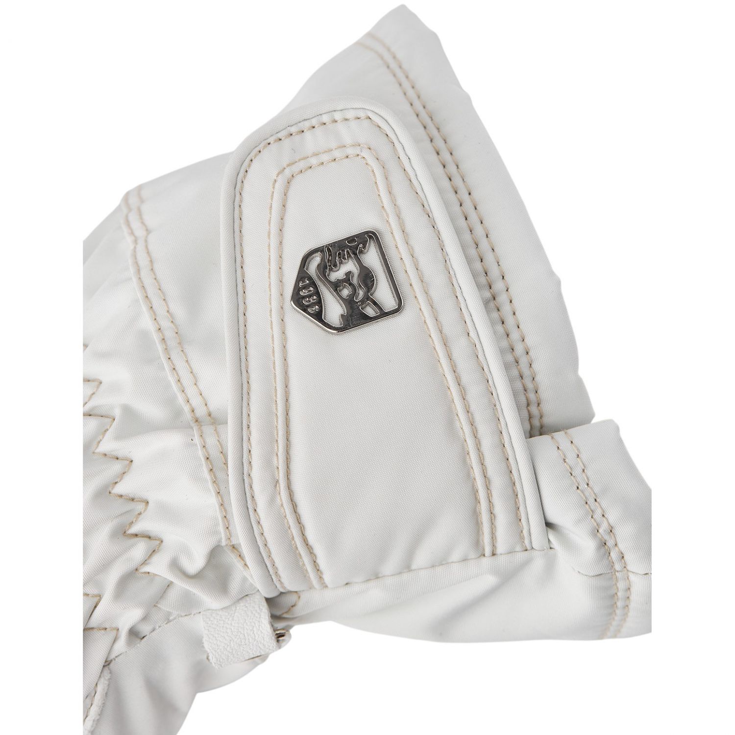 Hestra Primaloft Leather, guanti da sci, donna, bianco/bianco