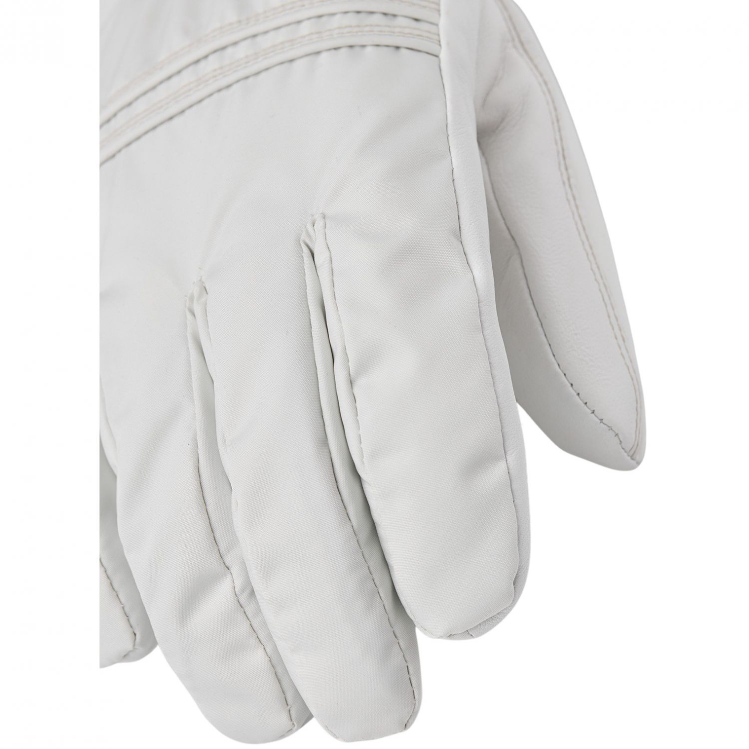Hestra Primaloft Leather, guanti da sci, donna, bianco/bianco