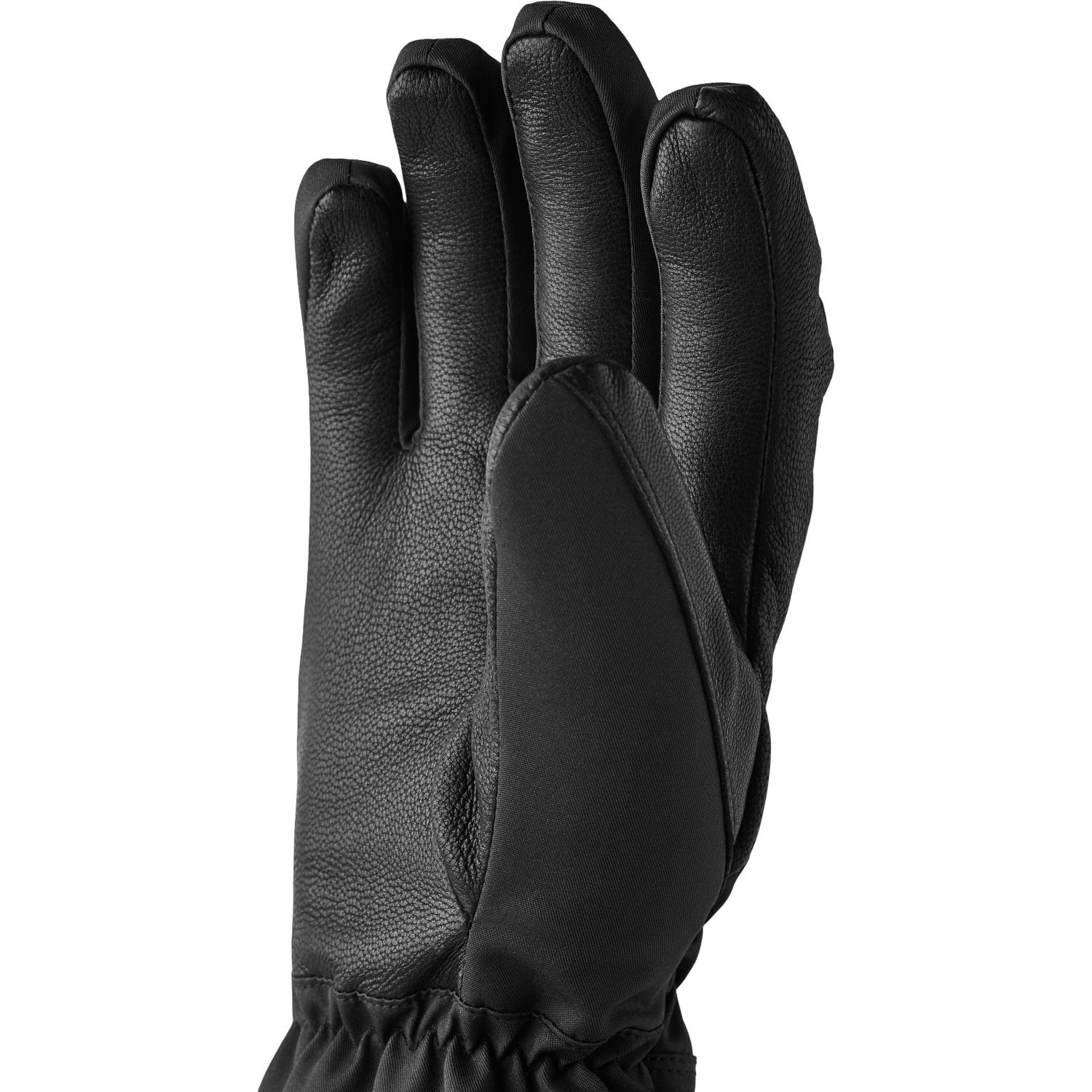 Hestra Primaloft Leather, lyžiarske rukavice, dámske, čierne