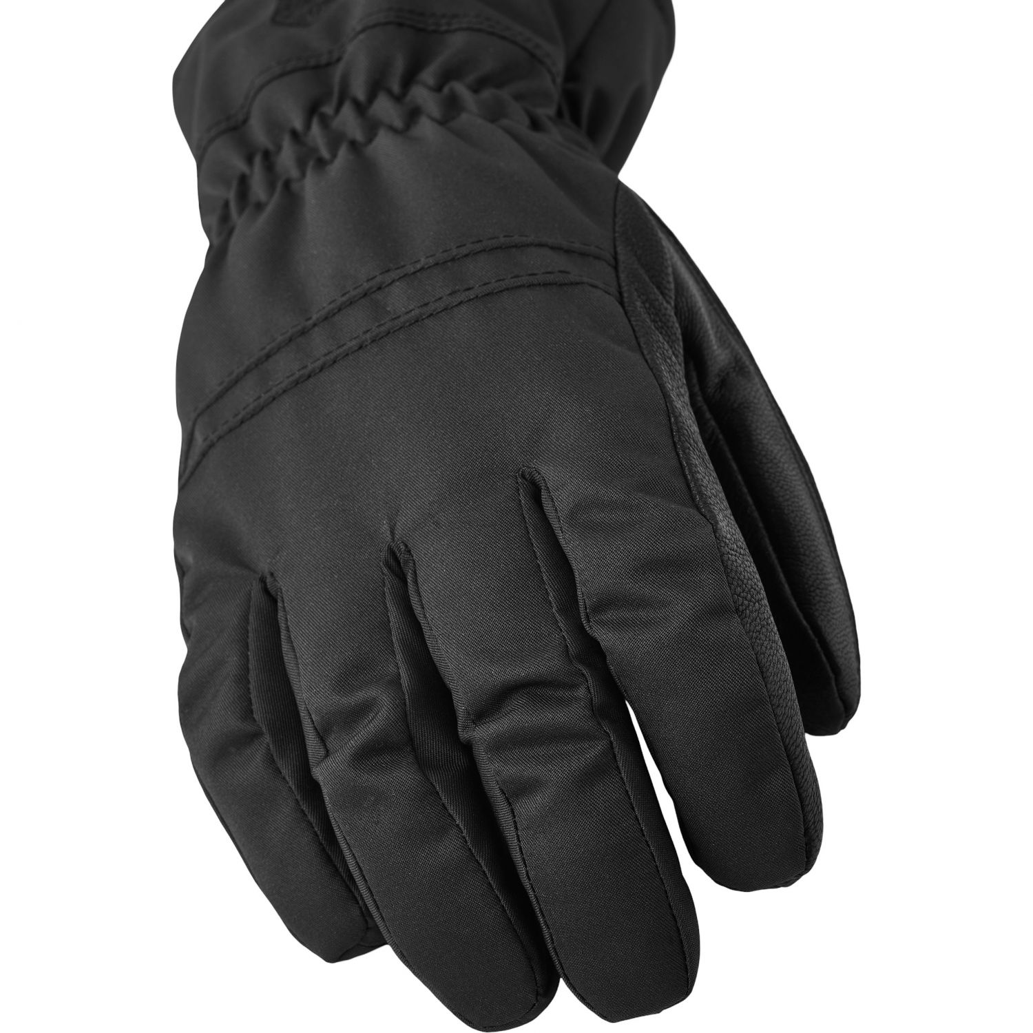 Hestra Primaloft Leather, lyžiarske rukavice, dámske, čierne