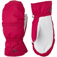 Hestra Primaloft Leather, manicotto da sci, donna, rosa/bianco