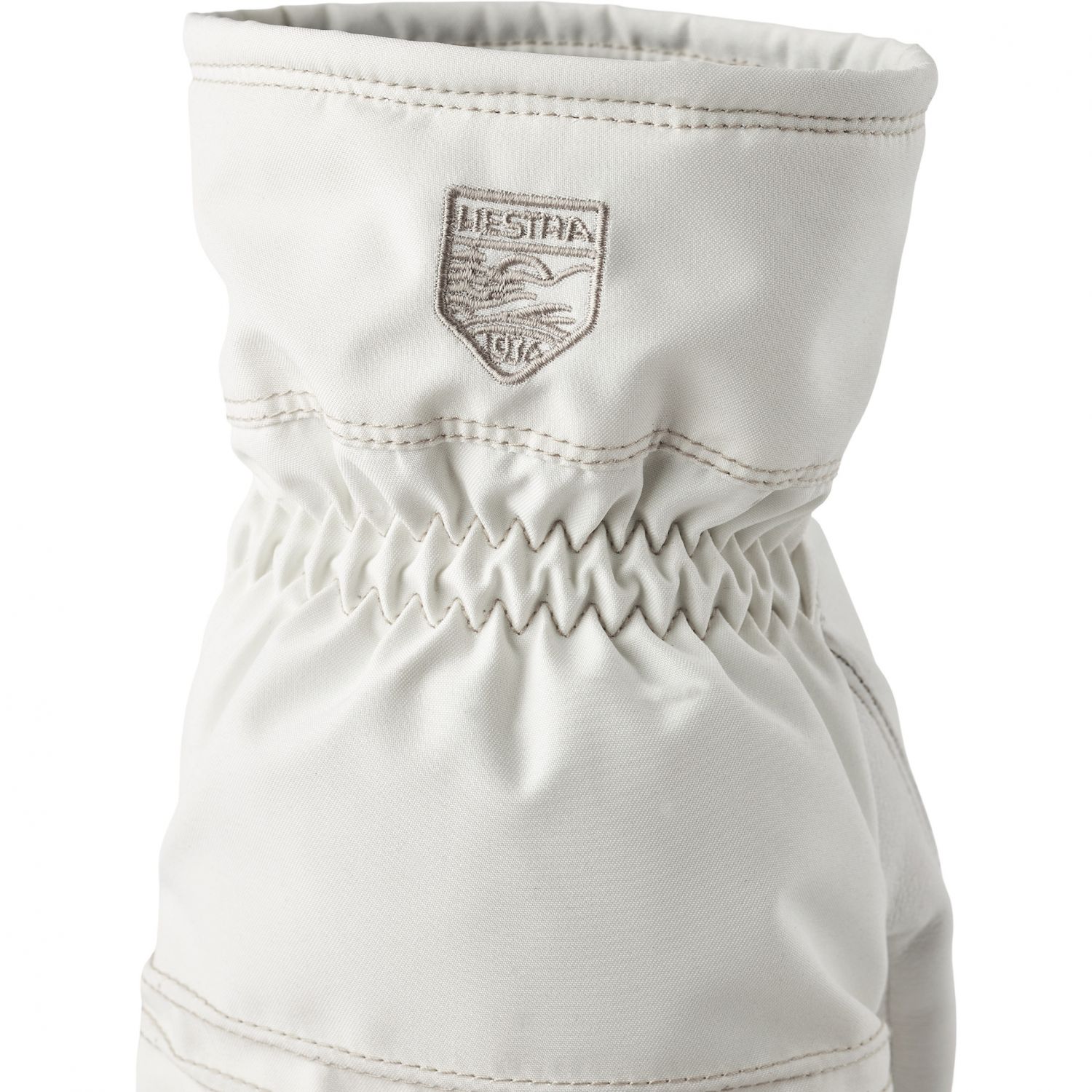 Hestra Primaloft Leather, manșon de schi, femei, alb