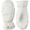 Hestra Primaloft Leather, moffole da sci, donna, bianco