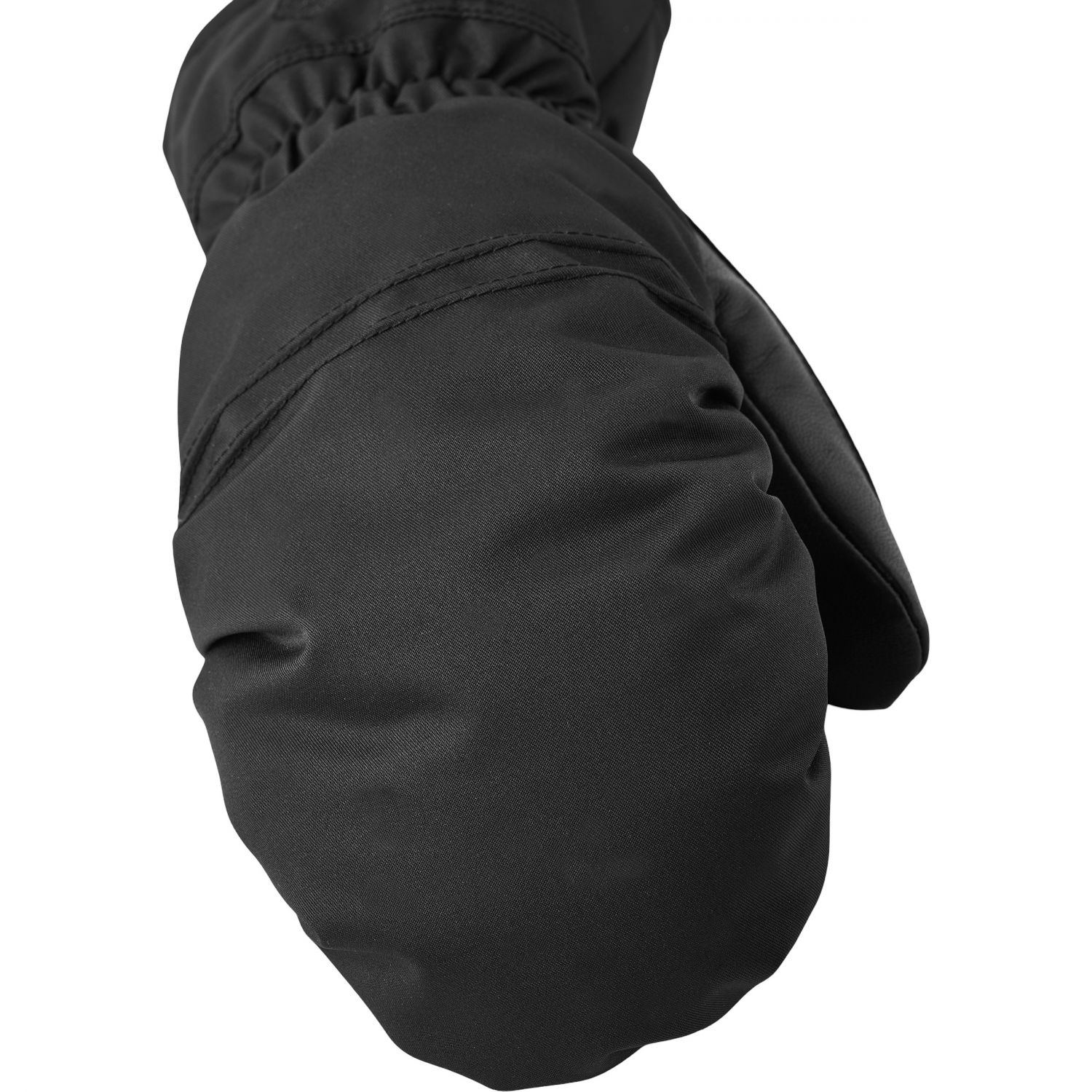 Hestra Primaloft Leather, moffole da sci, donna, nero