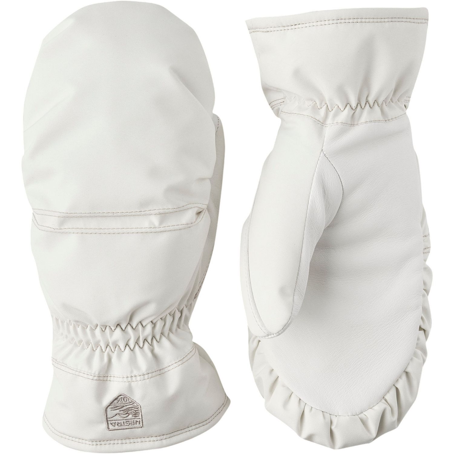 Hestra Primaloft Leather, moufles de ski, femme, blanc