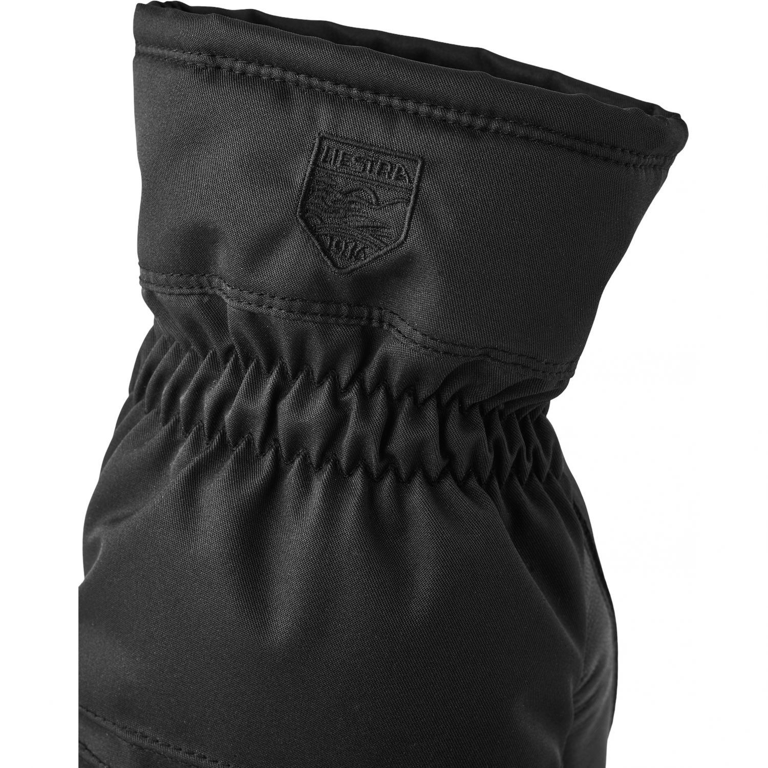 Hestra Primaloft Leather, skiluffer, dame, sort