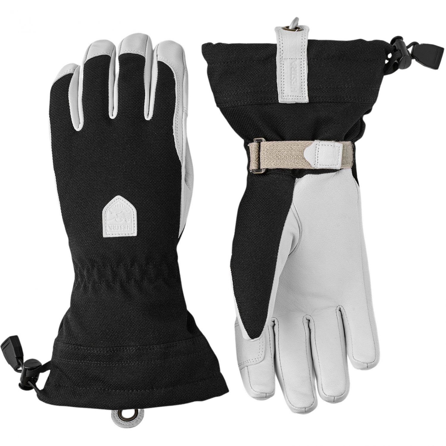 Hestra Women's Patrol Gauntlet, lyžiarske rukavice, dámske, čierne