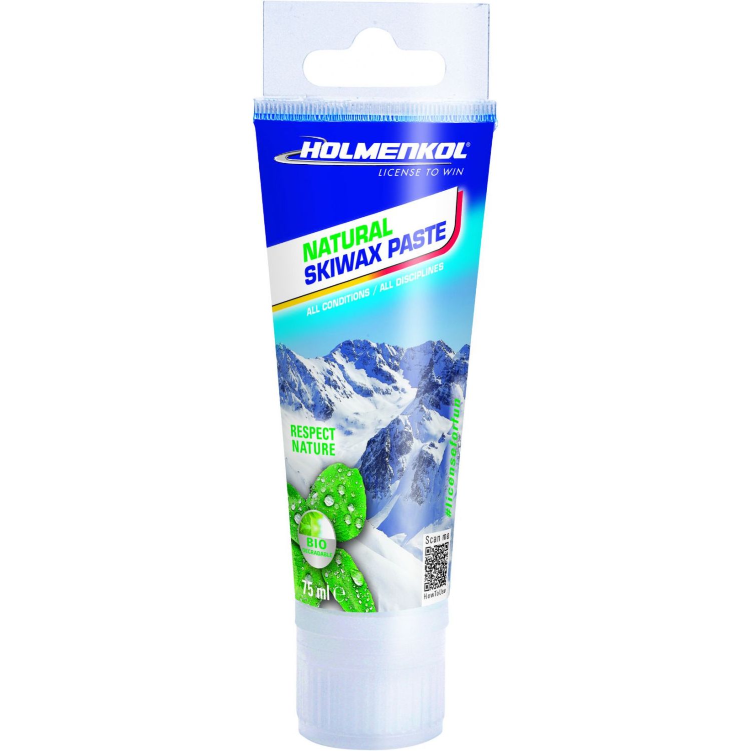 Holmenkol Pastă de ceară pentru schi naturală, 75ml