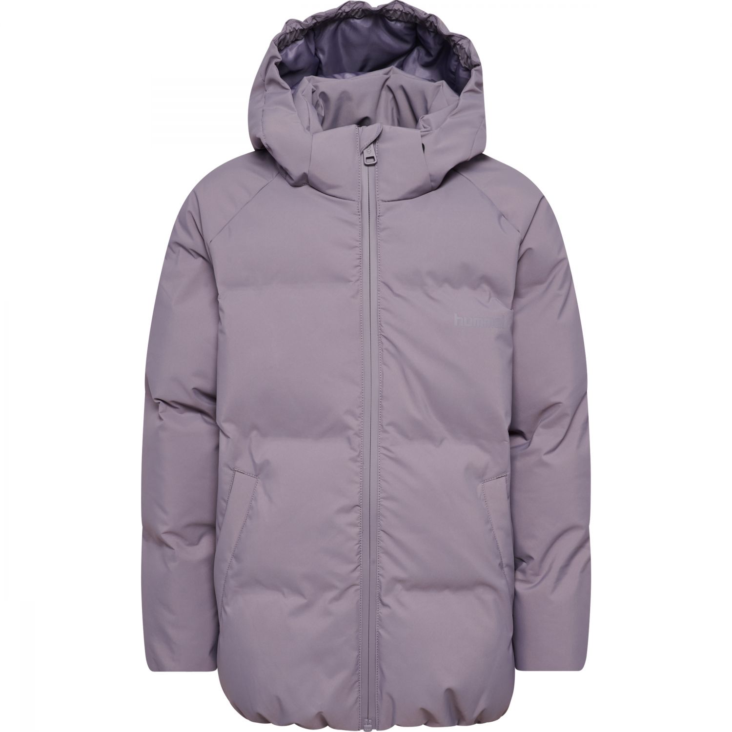 Hummel hmlJR All Weather Puffer, jaqueta de inverno, juvenil, cinza