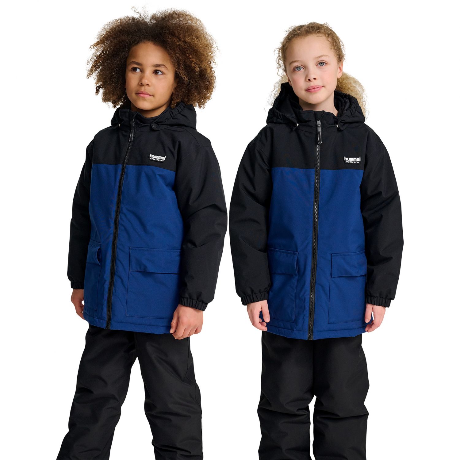 Hummel hmlJR Block Jacket, Jacka, Junior, Mörkblå