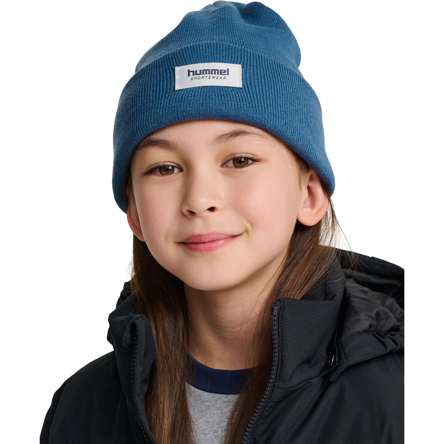 Hummel hmlJR Knit Beanie, Mössa, Junior, Blå