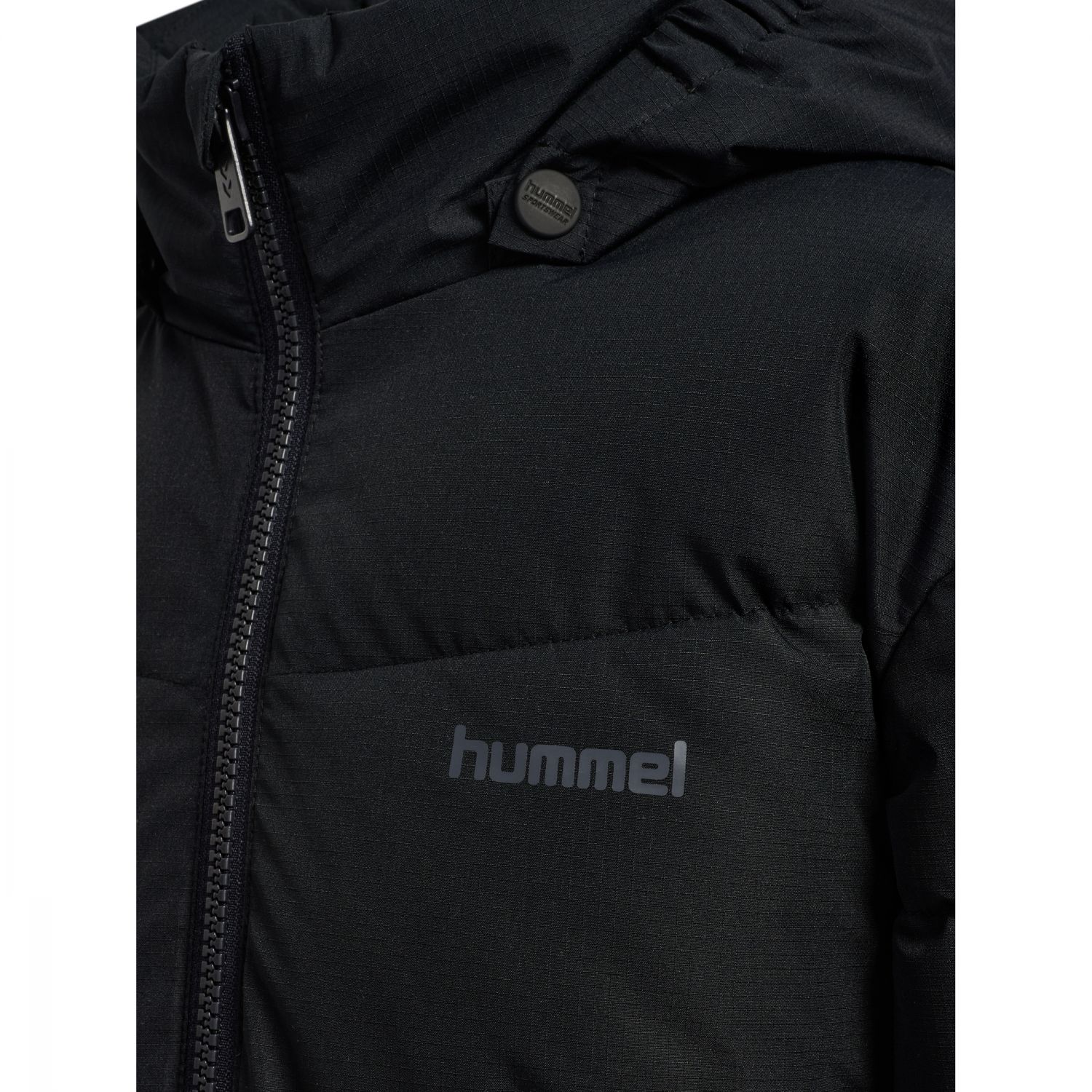 Hummel hmlJR Puffer Long, zimná bunda, junior, čierna