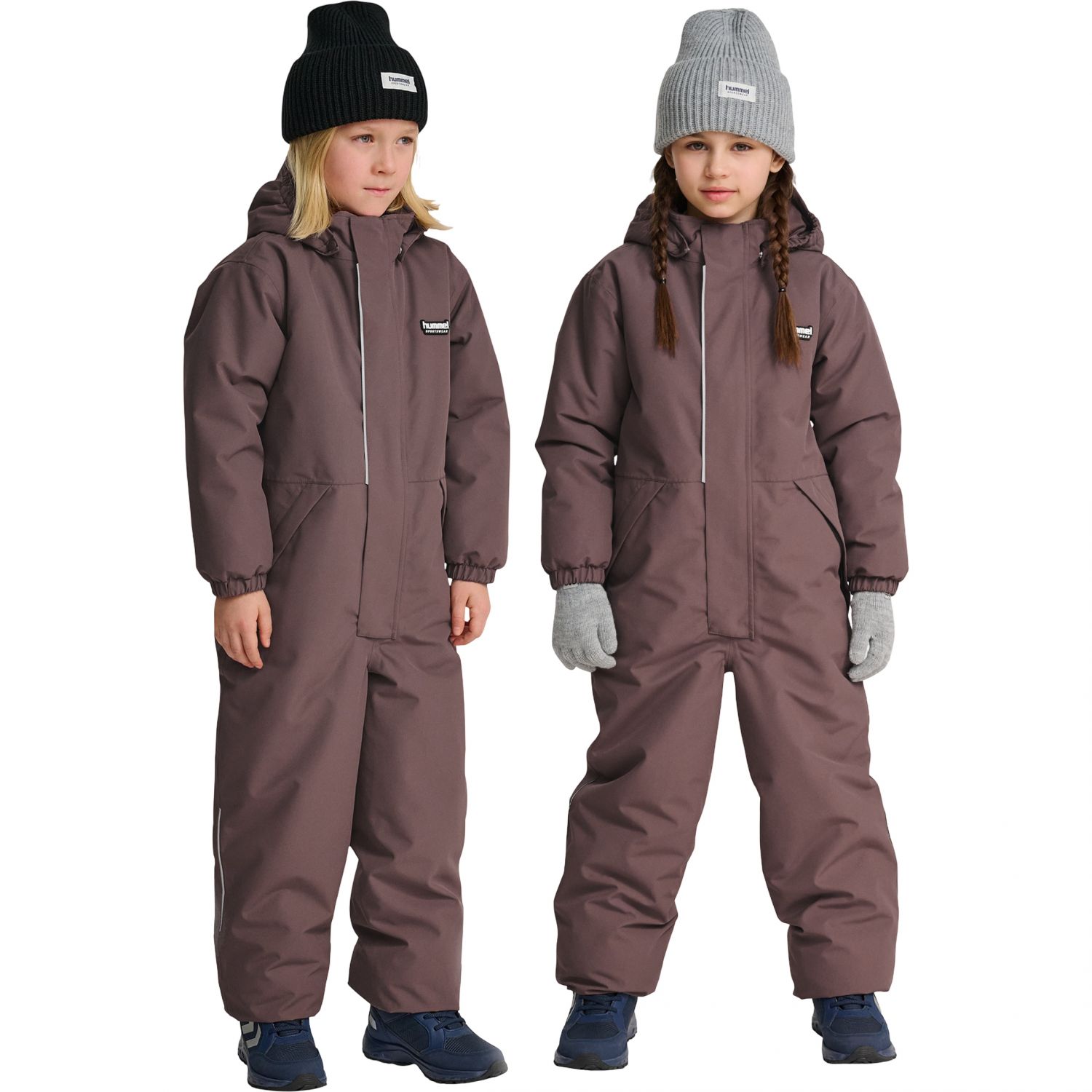 Hummel hmlJR Snowsuit WP 10K, letecká kombinéza, junior, hnedá