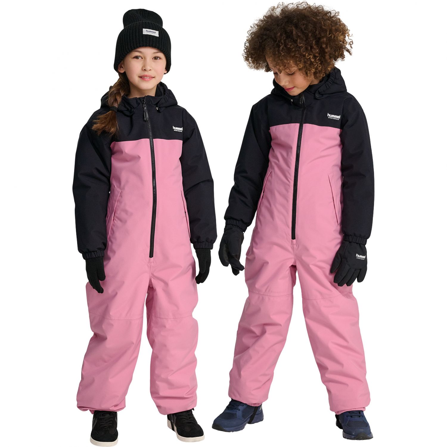 Hummel hmlJR Snowsuit WP, lietajúci oblek, junior, ružový