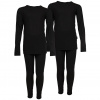 Intimo da sci Accezzi, bambino/junior, nero, 2 set