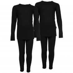 Intimo da sci Accezzi, bambino/junior, nero, 2 set