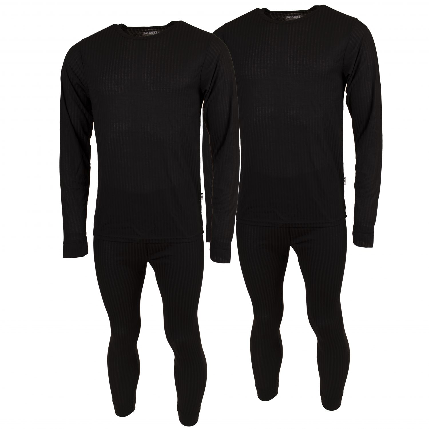 Intimo da sci Accezzi, uomo, nero, 2 set
