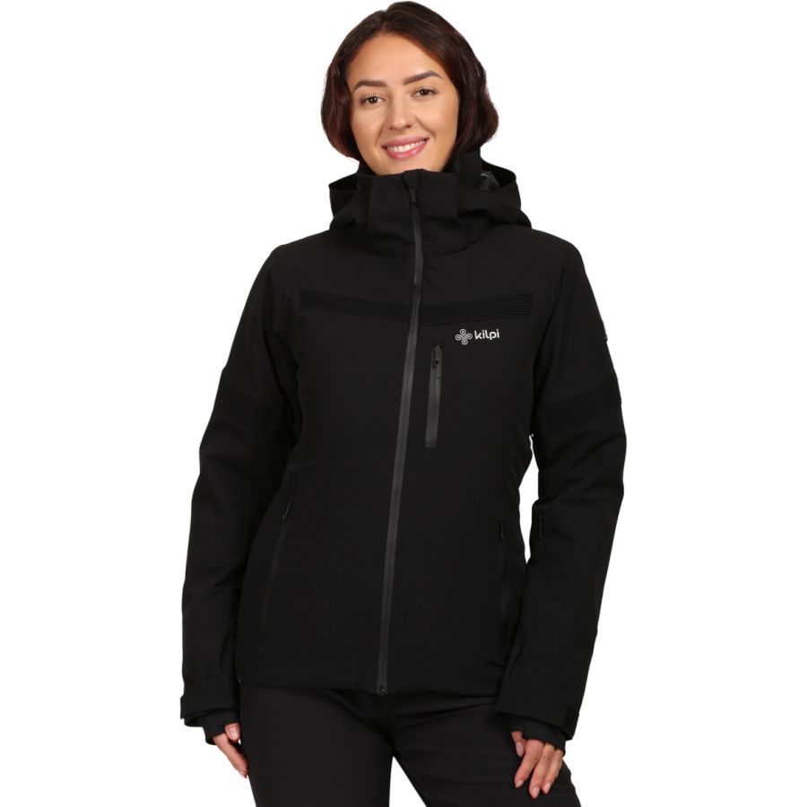 Jachetă de schi Kilpi Valera, plus size, damă, negru