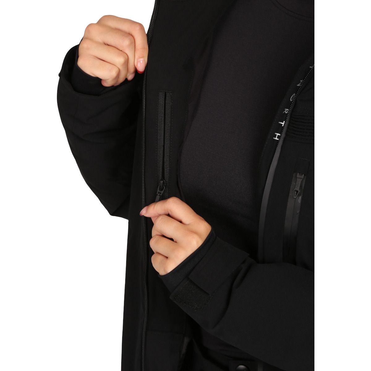 Jachetă de schi Kilpi Valera, plus size, damă, negru